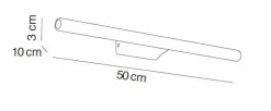 Apliq.Led Pared 500 Mm Redondo – Cromo Modelo Apliques – 7666002 – Manillons Torrent