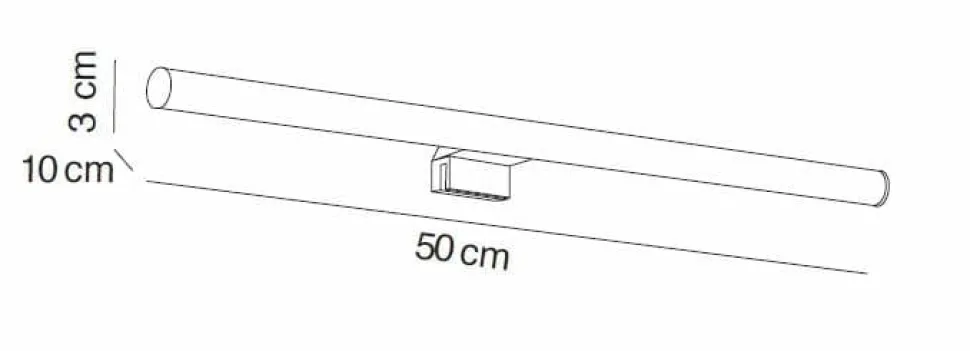 Aplique Led 500 Mm Redondo – Cromo Modelo Apliques – 7663002 – Manillons Torrent