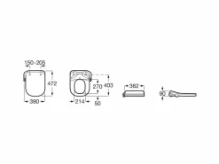 Asiento Con Funciones De Lavado Y Secado – Multiclean M4 Square Compact – Roca – A804057021
