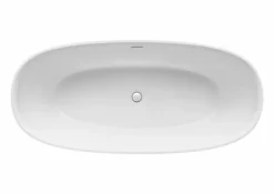 Bañera De STONEX® Oval Blanca Con Desagüe Click-clack Y Sifón 1800 X 800 X 570 Mm – Ariane – Roca – A248669000