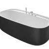Bañera De SURFEX® Oval Negra Con Agujeros Para Grifería Con Desagüe – Beyond – Roca – A2484530K0