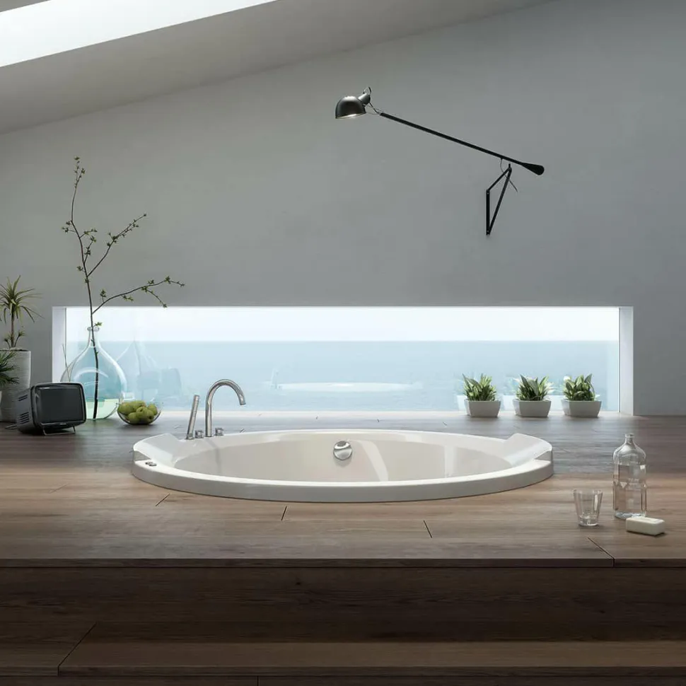 Bañera Encastrada Acrilica Ø 170 Cm – Cimbra – Baños10