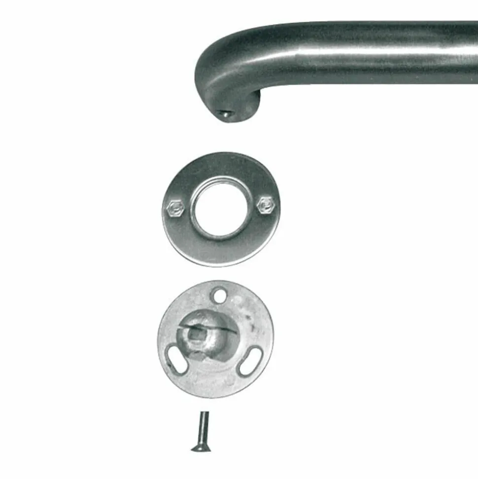 Barra De Apoyo Suelo-pared Inox Blanco – PrestoEquip – 68145