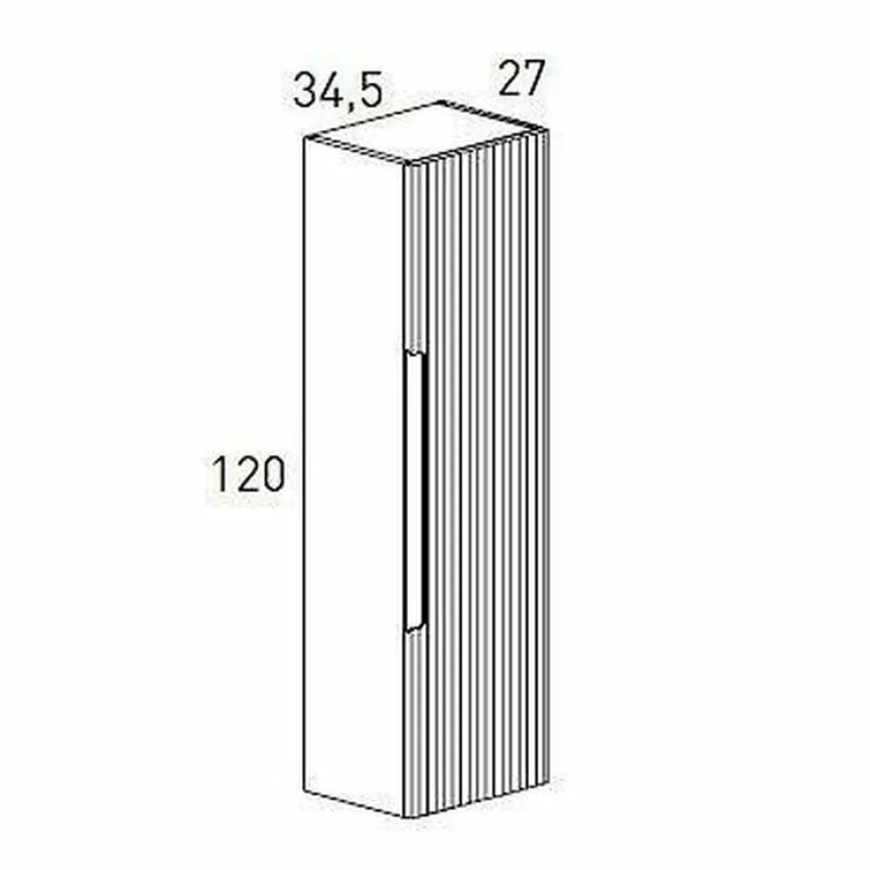 Columna Auxiliar De Baño Suspendida 1 Puerta – Kyoto – VisoBath