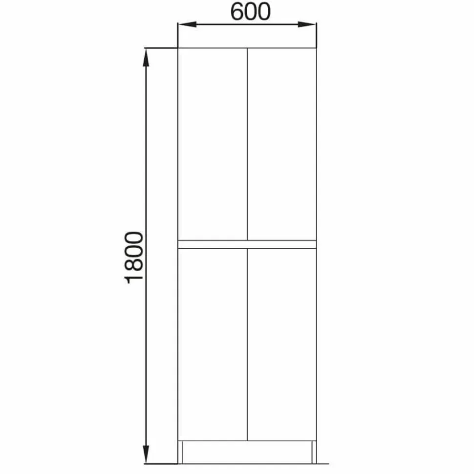 Columna Auxiliar 4 Puertas 60x37x181 Cm – Pilar Infinity – Salgar