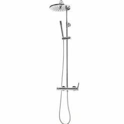 Columna De Ducha Mezcladora Cónico Rociador 250 Mm Y Flexo Pvc – 71750300 – Galindo