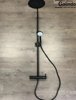 Columna De Ducha Mezcladora Theo Blanco Rociador 300 Mm Inox Y Flexo Pvc – 86450304 – Galindo – LuxCover