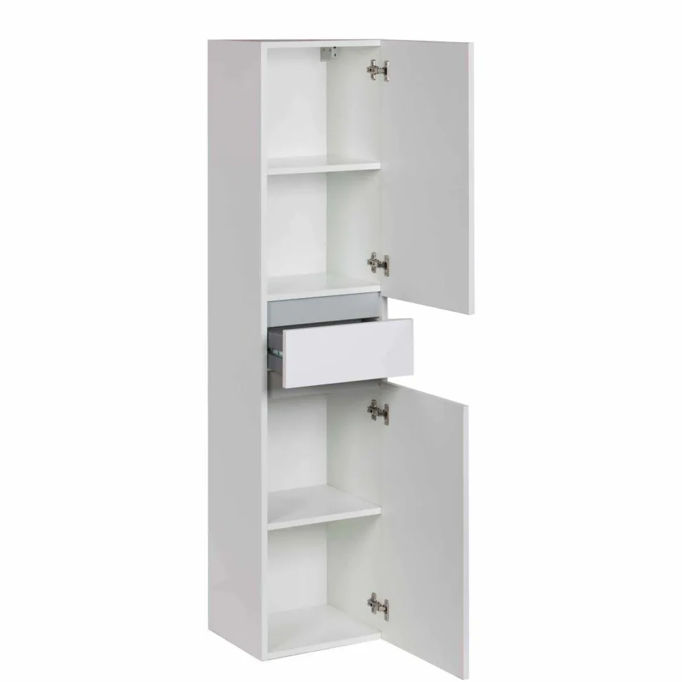 Columna MATTY Blanco 2 Puertas Y 1 Cajón 35×154 Cm – TAROB030B – Gamma