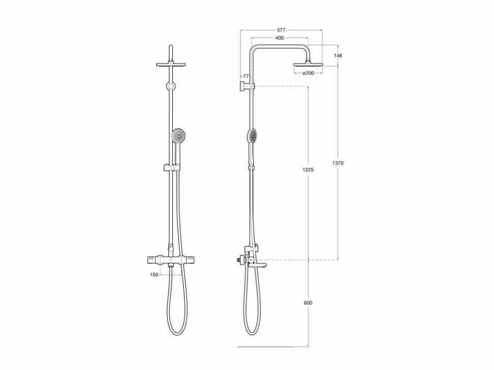 Columna Termostática Para Baño-ducha – A5A2H18C00 VICTORIA T – BASIC – Roca