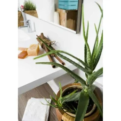 Conjunto Encimera Suspendida SolidCoat Surface Con Bajo Mueble 1 Cajon Y Tapa – Serie Life – Baños10