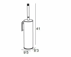 Escobillero Adh. Pared – Cromo Modelo Carmen – 6667002 – Manillons Torrent