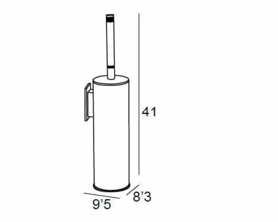 Escobillero Adh. Pared – Cromo Modelo Carmen – 6667002 – Manillons Torrent