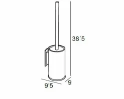 Escobillero Pared – Dorado Pvd. Modelo Sole – 1467056 – Manillons Torrent