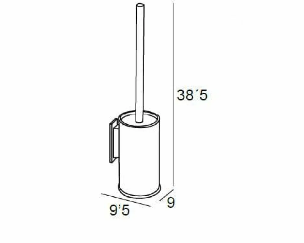 Escobillero Pared – Inox Cepillado Modelo Sole – 1467012 – Manillons Torrent