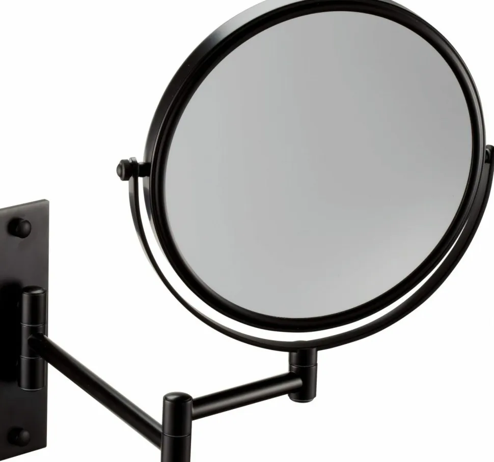 Espejo Aumento 5X Pared Negro Mate Modelo Combis – 6349081 – Manillons Torrent