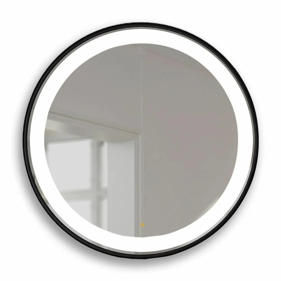 Espejo Circular 80Ø – Negro Mate Modelo Espejos – 7076081 – Manillons Torrent