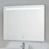 Espejo Cuadrado Con Luz Frontal Franja Superior Y Sensor Touch De Encendido – Muebles Jumar