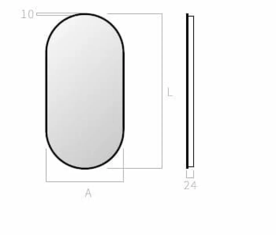 Espejo En Capsula Retroiluminado Perimetralmente Modelo Feyre – DecorBath