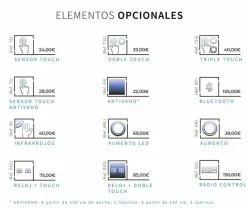 Espejo Retroiluminado Y Luz Frontal Proyectada En La Parte Superior E Inferior Modelo Sun – DecorBath