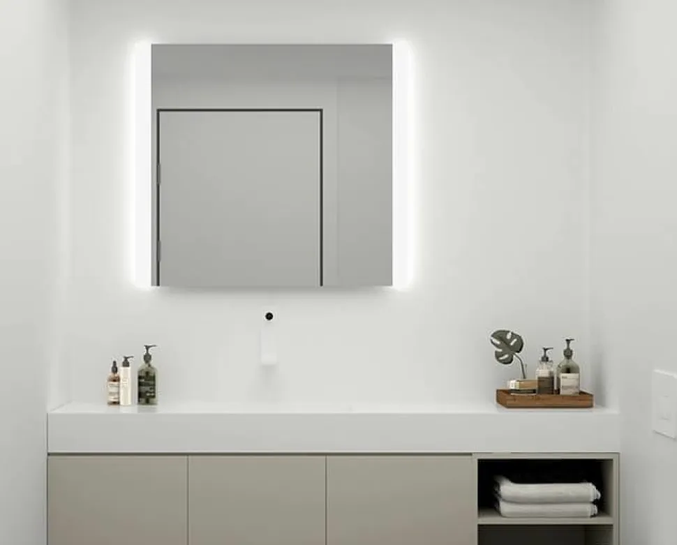 Espejo Retroiluminado Y Luz Frontal Proyectada En Laterales Modelo Jynx – DecorBath