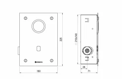 Fluxor Inodoro Por Sensor Accionamiento Mediante Sensor. PRESTO Domo Sensia I – 79721 – Presto Iberica