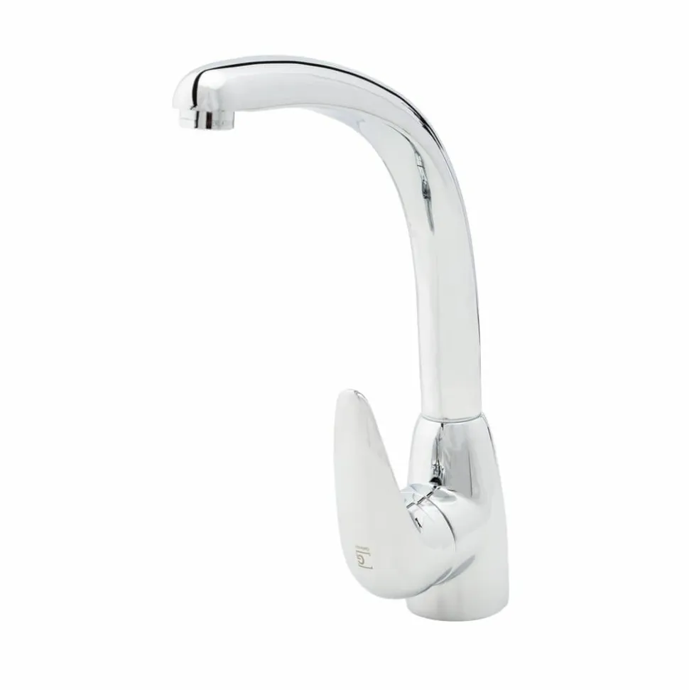 Grifo Cocina Caño Alto Fundido Alfa Níquel – 814857100 – Galindo – LuxCover