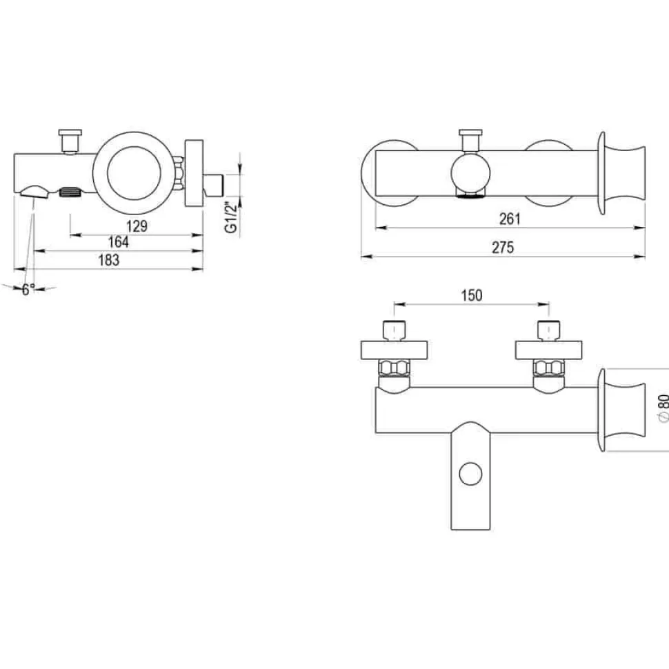Grifo De Baño-ducha Con Accesorios – Chap – 8831000 – Galindo