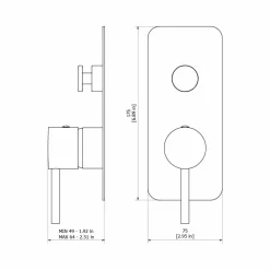 Grifo De Baño-ducha Empotrable Trama Níquel – 4977471 – Galindo – LuxCover
