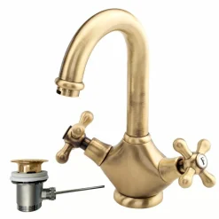 Grifo De Bidet Bimando Bronce Con Desagüe Automático – 1929 – 6226340 – Galindo