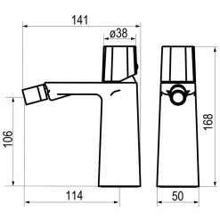 Grifo De Bidet Esla – 7927000 – Galindo