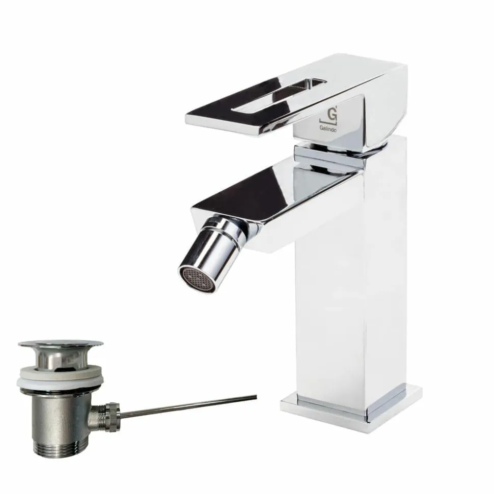 Grifo De Bidet Nitro Con Desagüe Automático Cromo – 5246000 – Galindo