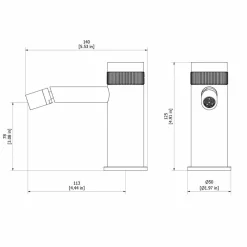 Grifo De Bidet Zoom Níquel – 4987071 – Galindo – LuxCover