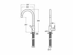 Grifo De Cocina Con Caño Giratorio, Cold Start. Cromado – Mencia – Roca – A5A7409C00
