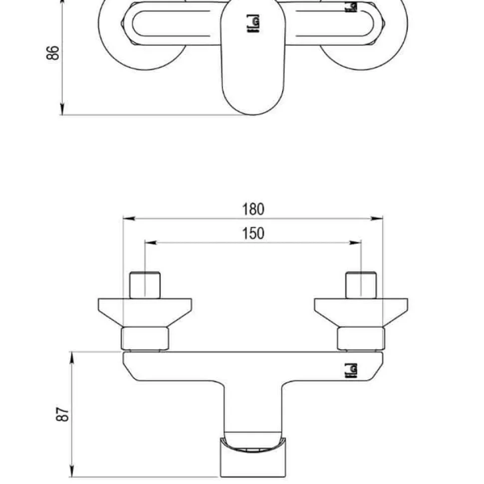 Grifo De Ducha Cromo – Nine – 4623500 – Galindo