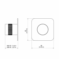 Grifo De Ducha Empotrable Zoom Níquel – 4987371 – Galindo – LuxCover
