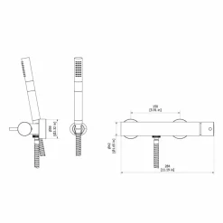 Grifo De Ducha Trama Níquel Con Accesorios De Ducha – 4973071 – Galindo – LuxCover
