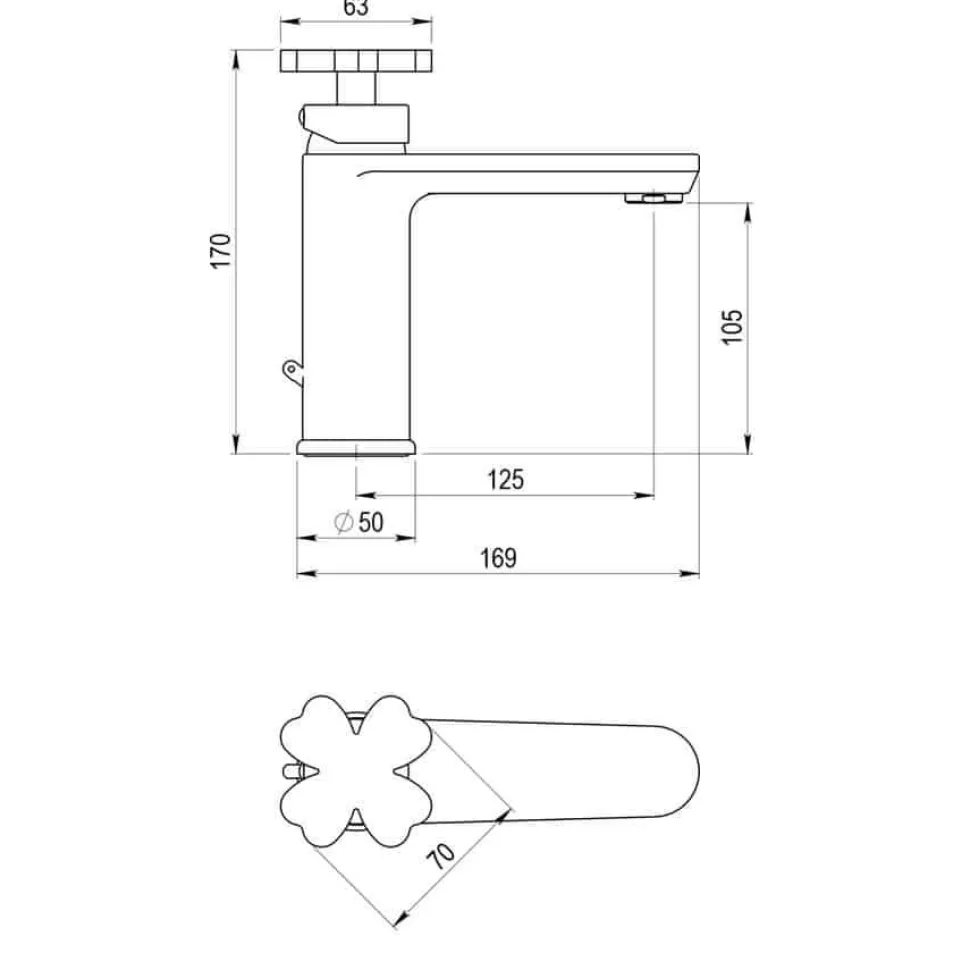 Grifo De Lavabo Con Desagüe – Lucky Me – 8814000 – Galindo