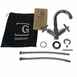 Grifo De Lavabo Cromo Mate Sin Desagüe – Matrix – 8245061 – Galindo – LuxCover