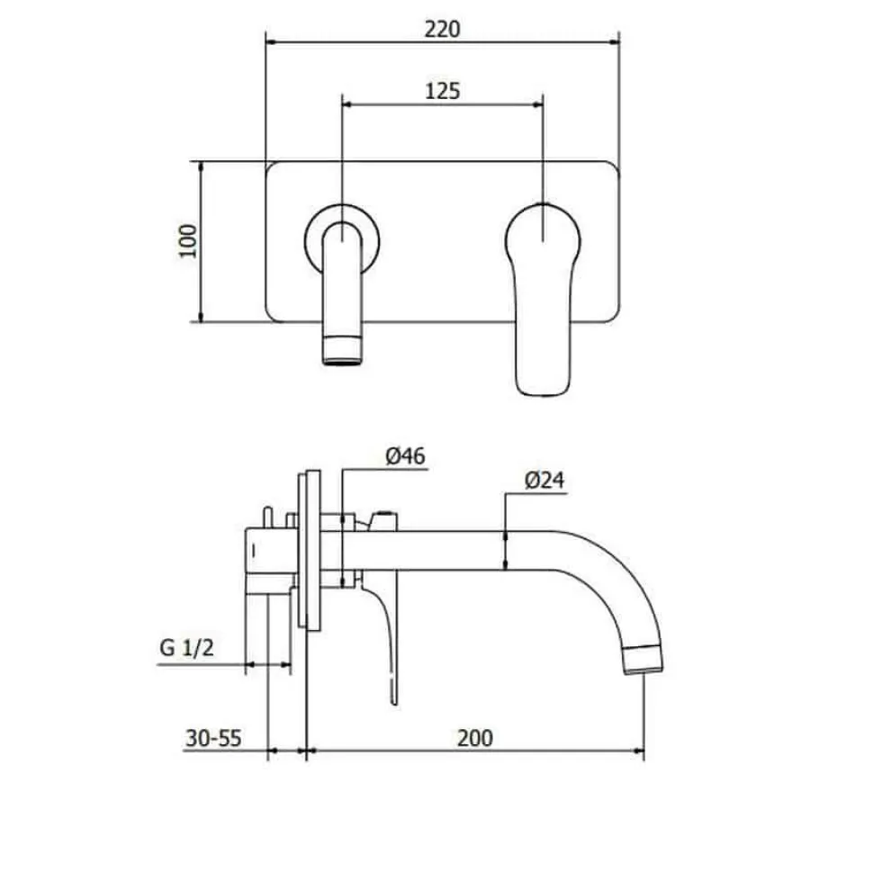 Grifo De Lavabo Empotrado Eco-green – Bass – Martelli