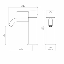 Grifo De Lavabo Trama Cromo – 4975000 – Galindo