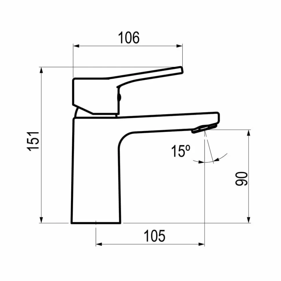 Grifo Lavabo Cónico Luxcover Espiral – PEM7175000 – Galindo