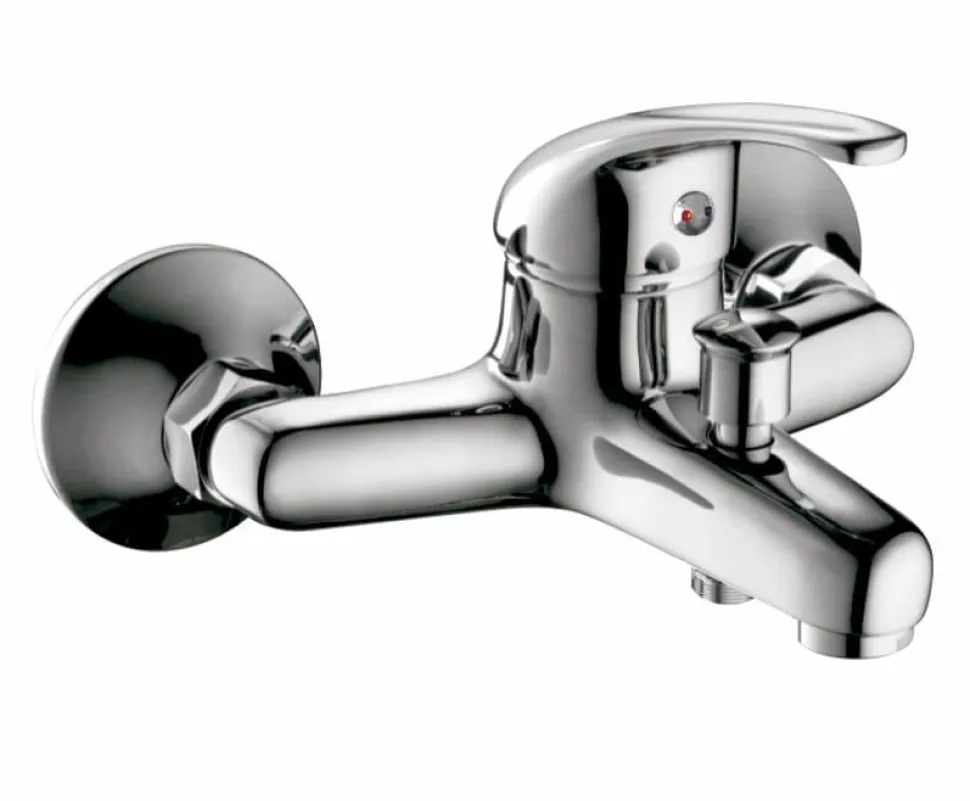 Grifo Monomando De Bañera Base Cromo Con Equipo (Mango De Ducha, Flexo Y Soporte) – 01BAS401CR – AQG
