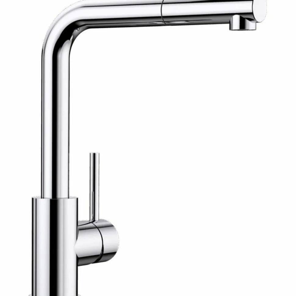 Grifo Monomando De Cocina Con Caño Alto Y Extraible Mila-S – Blanco