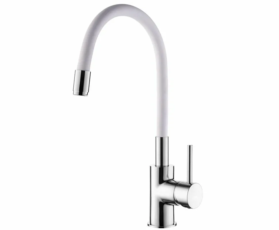 Grifo Monomando De Fregadera Caño Blanco Wolobby – 05WOL570BL – AQG