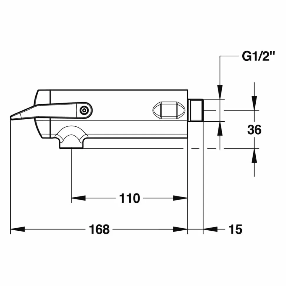 Grifo Temporizado Lavabo Un Agua Repisa Accionamiento Mediante Pulsador. PRESTO Neo P – 64710 – Presto Iberica
