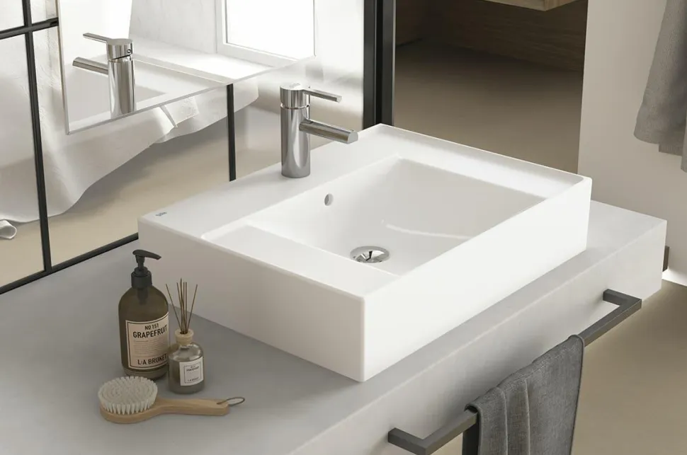Lavabo Albus De 60X45 Sin Rebosadero Y Con Orificio Para Grifo – Gala – G1021501