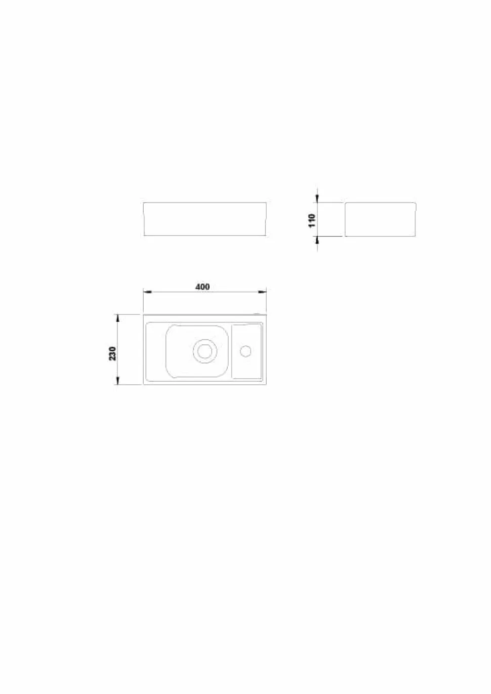 Lavabo Albus 40X23 – Gala – G1022701