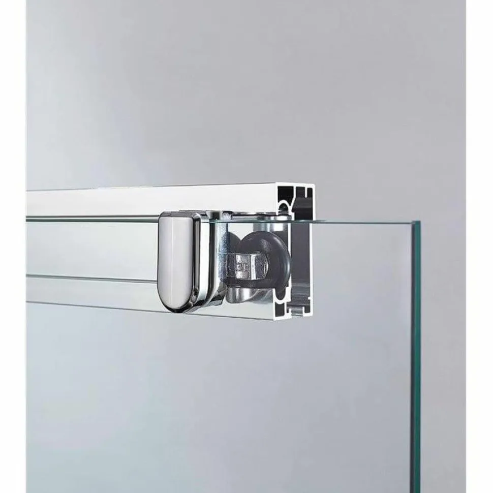 Mampara De Ducha Frontal 2 Fijos + 2 Correderas Decorado Frost Plus – Basic – GME