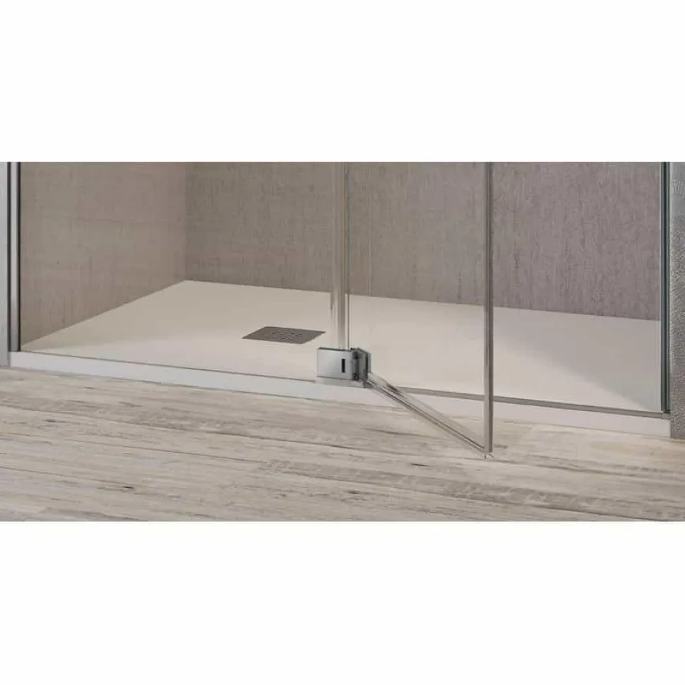 Mampara Frontal De Ducha 1 Fijo + Puerta Abatible – Sula SL603 16 – Kassandra