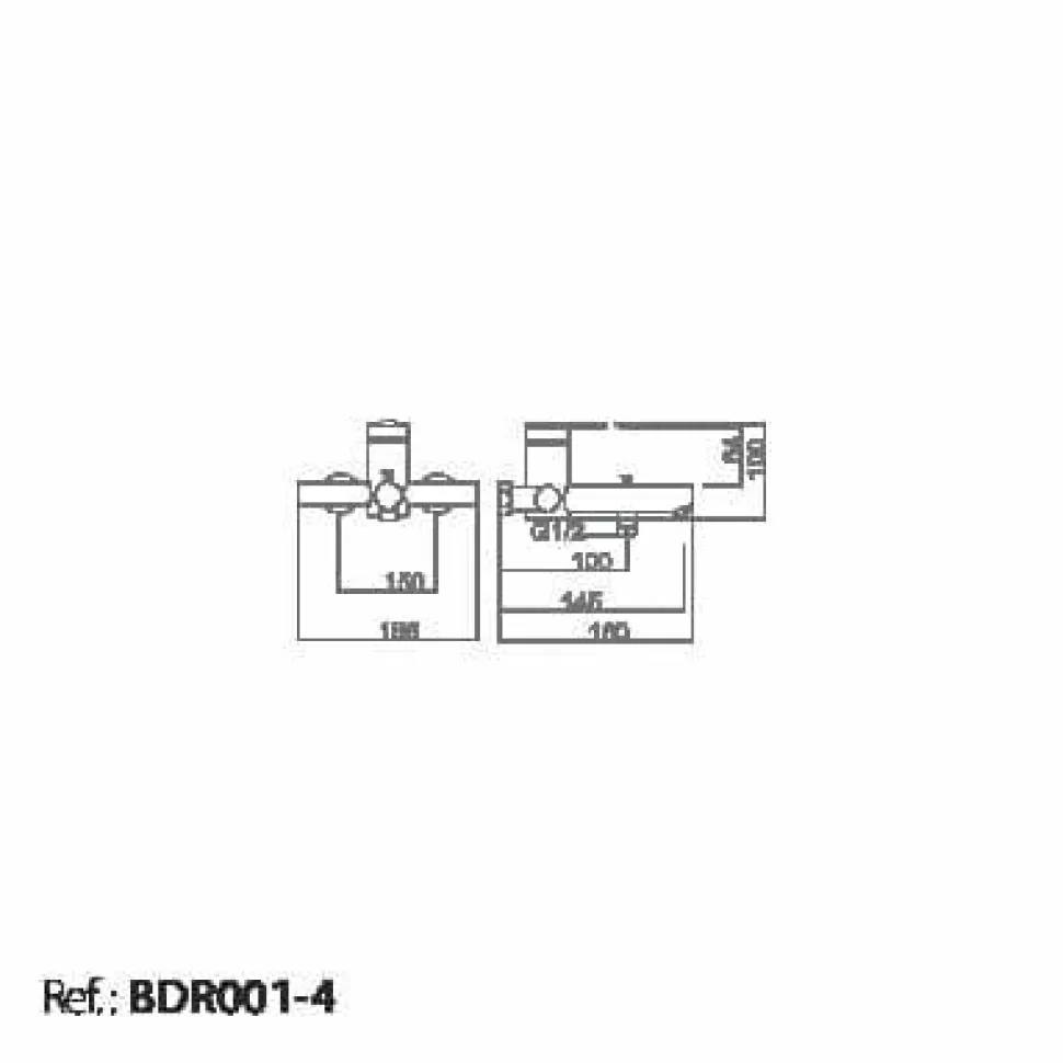 Monomando Kit Baño/ducha Roma – BDR001-4 – Imex